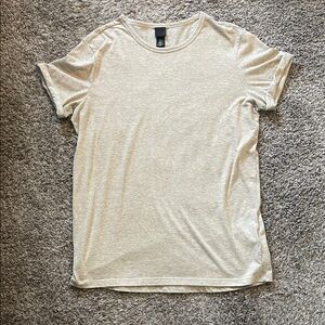 H&M Light Beige Crewneck T-Shirt